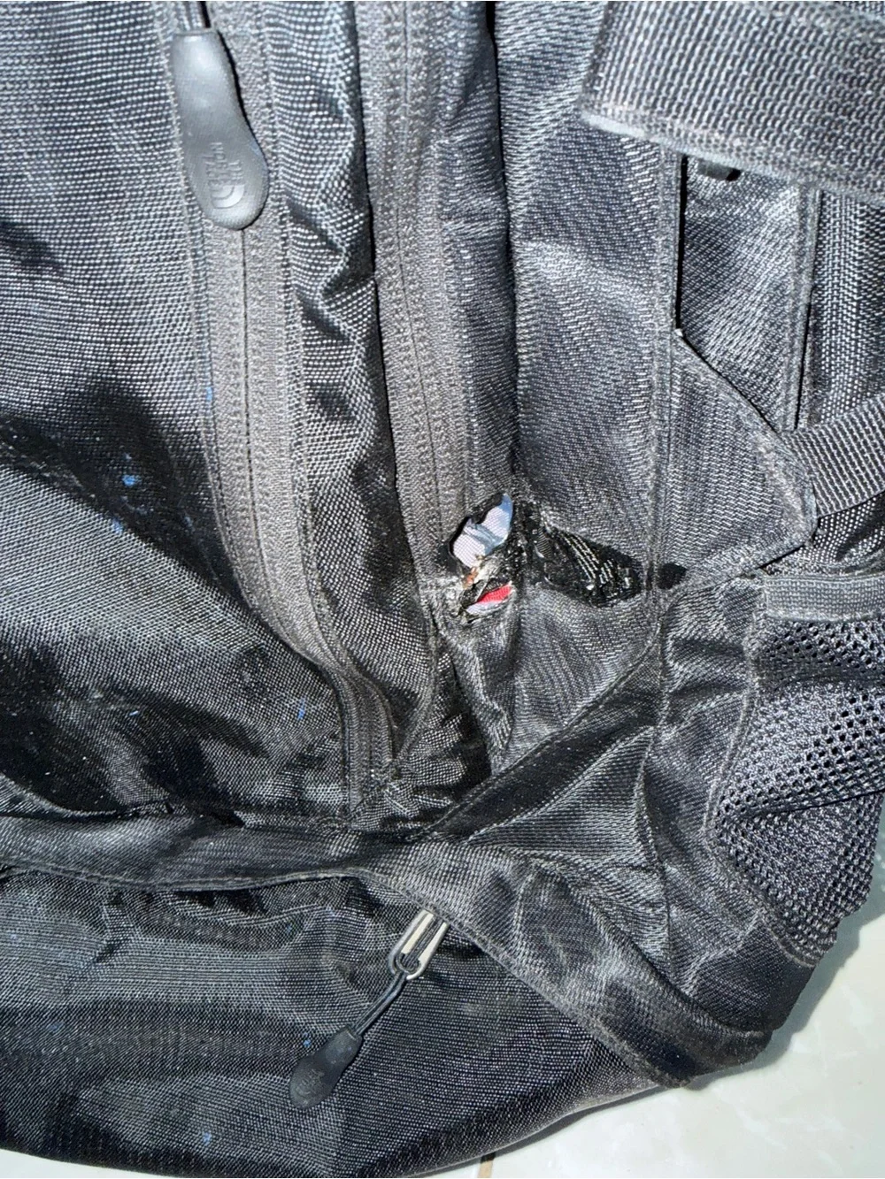 The North Face Solaris 40 Hiking Backpack Black Travel Pack READ DESCRIPTION
